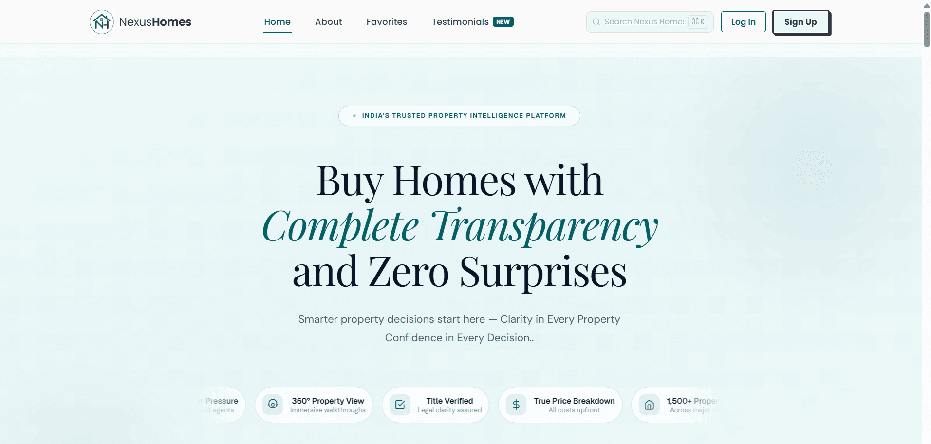 Nexus Homes project preview